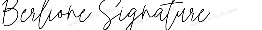 Berlione Signature字体转换